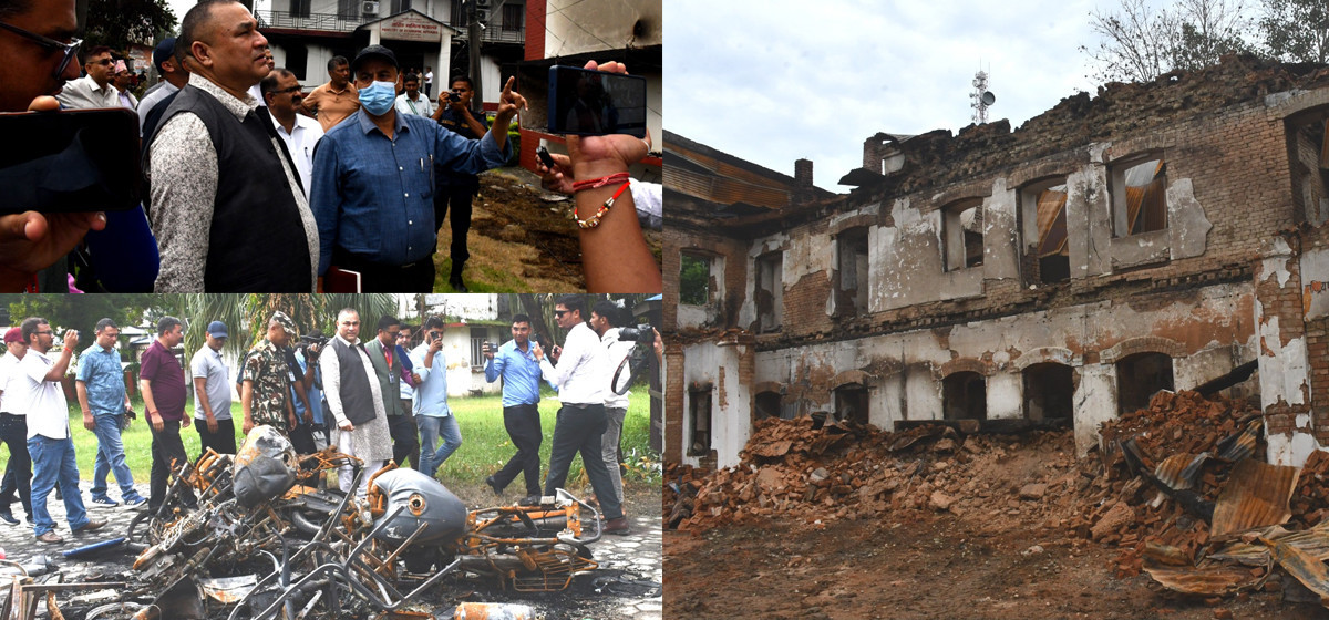 ध्वस्त कार्यालय पुनर्निर्माणमा प्रदेश सरकार सक्रिय