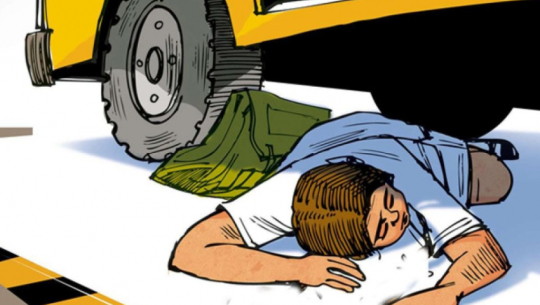 स्कुल बसको ठक्करबाट ८ वर्षीय बालकको मृ*त्यु