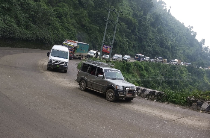 नागढुङ्गा–मलेखु सडक बुधबारदेखि दैनिक पाँच घण्टा बन्द हुने
