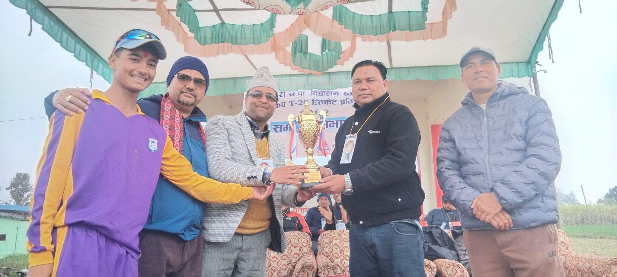 वात्सल्य विद्या निकेतन बन्यो बेलाैरी मेयर कप टी–२० क्रिकेट प्रतियोगिताको च्याम्पियन