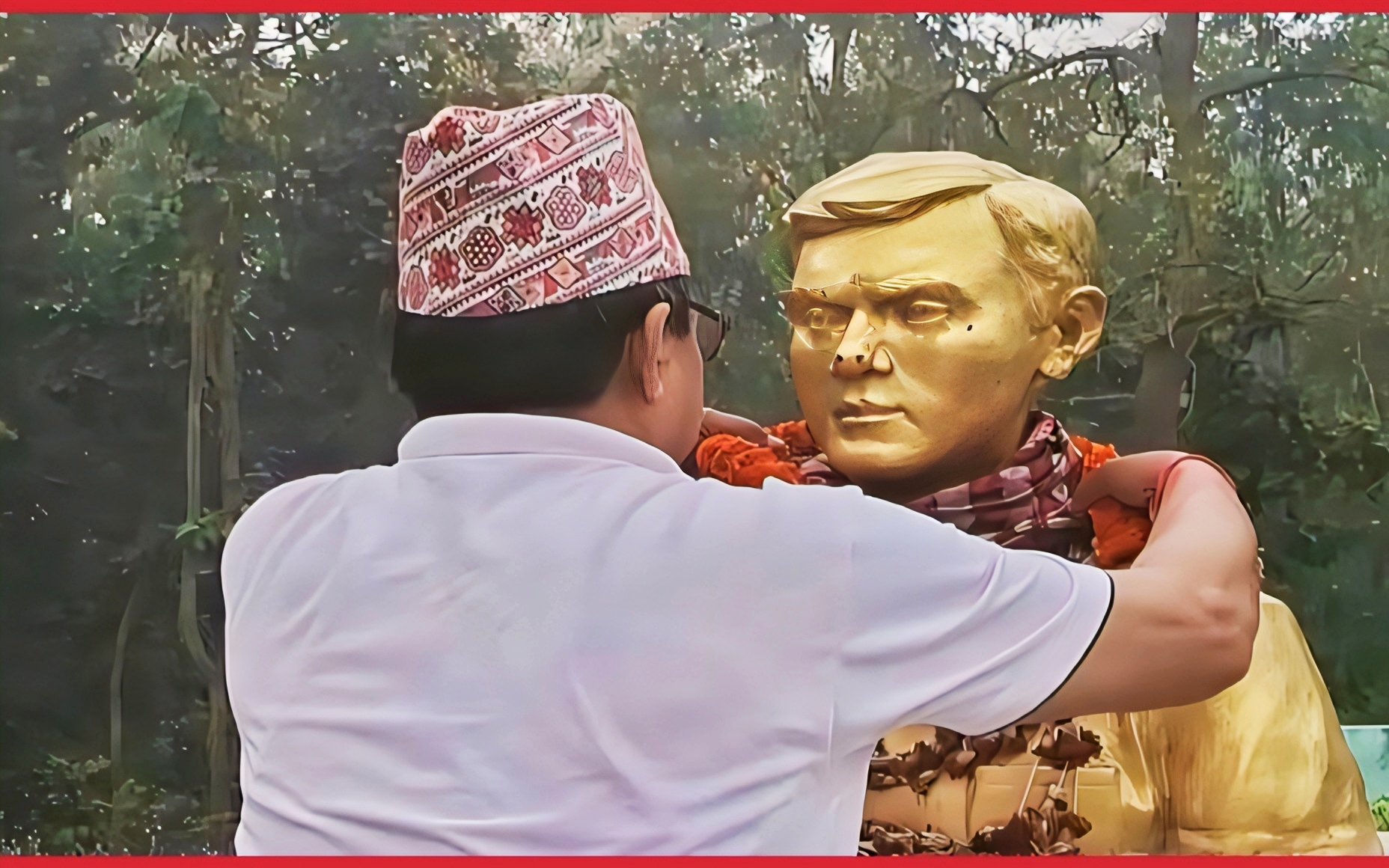 कञ्चनपुर : सांसद धामीद्वारा सहिद गोविन्द गौतमको सालिकमा माल्यार्पण